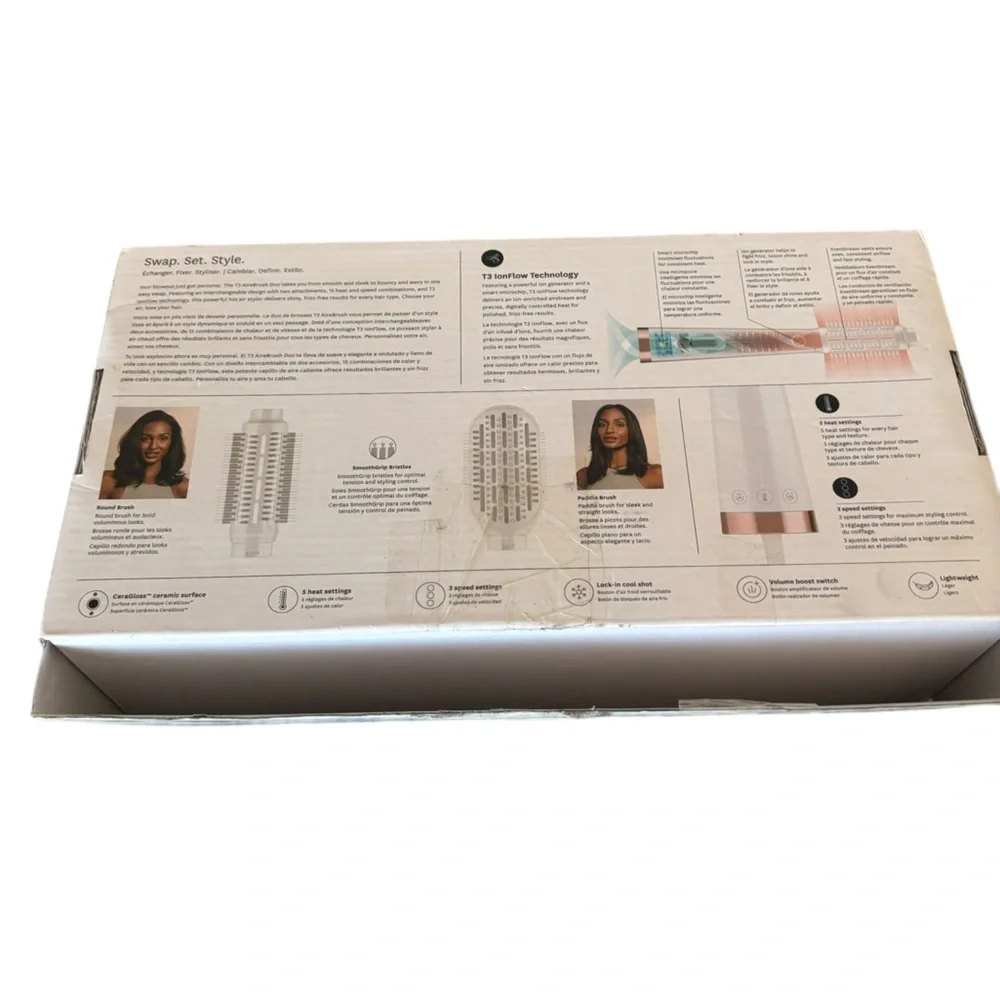 T3 AireBrush Interchangeable Hot Air Blow Dry Brush Duo - Picture 7 of 12
